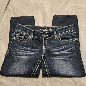 Maurices Women's Indigo Skinny CAPRI Jeans